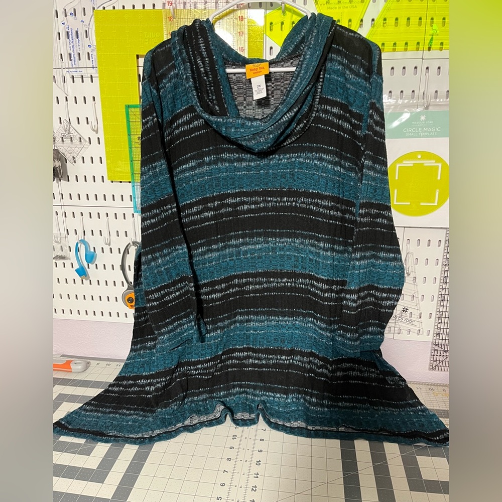 Ruby Rd Sharkbite Sweater 2XL